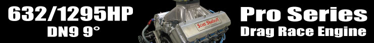 632/1295HP Pro Series DN9 9° Single 4BBL Drag Race Engine